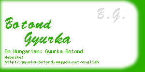 botond gyurka business card